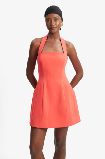 hourglass halter dress